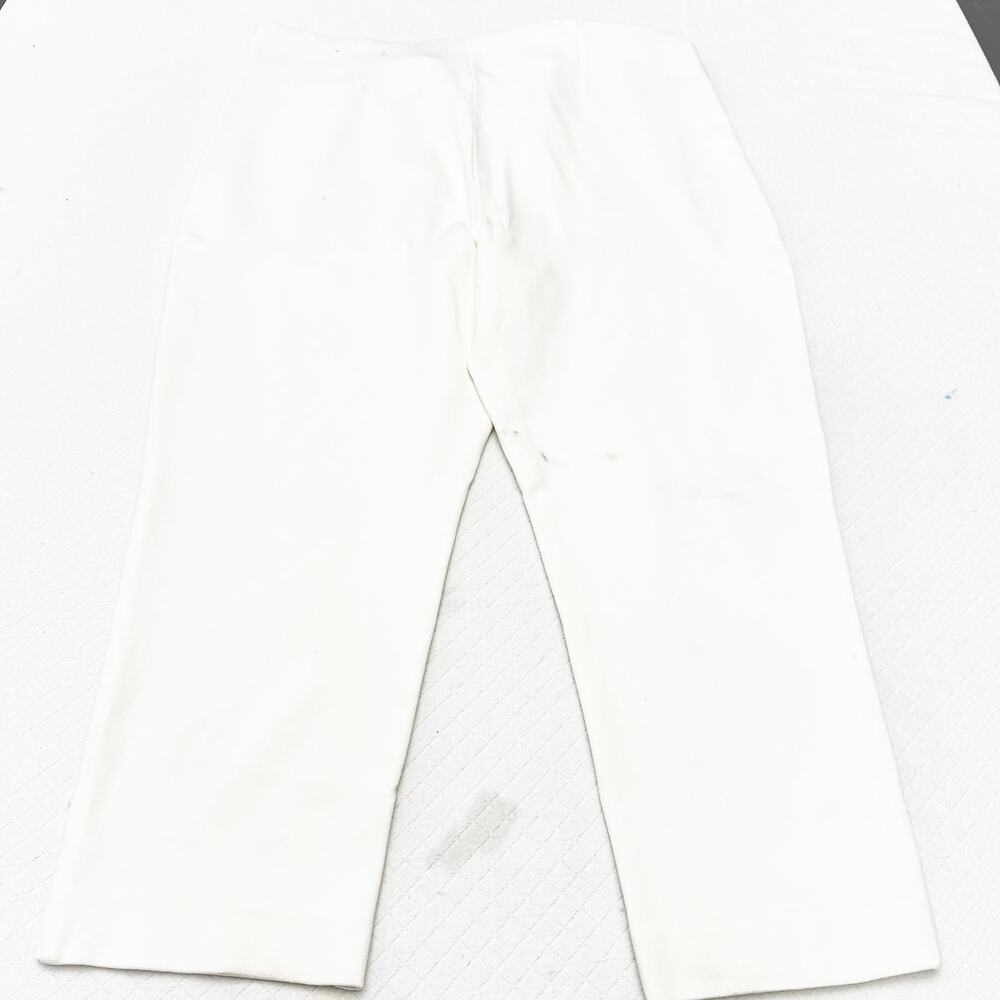 Chico's Slimming Basic Cream White Cropped Straig… - image 3